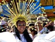 Francie - Menton - Festival citrusů, latinskoamerické tanečnice