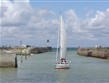 Francie, Normandie, Dieppe, vjezd do přístavu