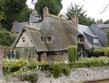 Francie, Normandie, Veules-les-Roses, typické chalupy