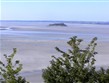 Francie, Normandie, Mont-St-Michel, pláže za odlivu
