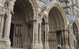 Francouzské puzzle - Francie - Chartres, katedrála, Severní portál s výjevy ze Starého zákona