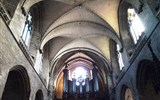 Bretaň - Francie - Bretaň -  Vannes, katedrála, goticky sklenutý strop