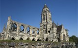 Normandie - Francie - Normandie - Caen, Saint Etienne le Vieux. 10.stol, přest. goticky 1346-1417