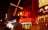 Paříž - Francie - Paříž - symbolem nočního života Paříže je Moulin Rouge