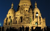 Paříž a Île-de-France - Francie, Paříž, večerní Sacré Coeur